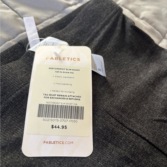 Fabletics Charcoal Restoknit Slim Shorts - Picture 2 of 2
